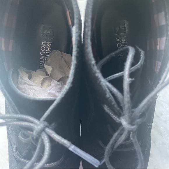 White Mountain “Kahlua” black suede ankle wedge booties - Picture 3 of 4